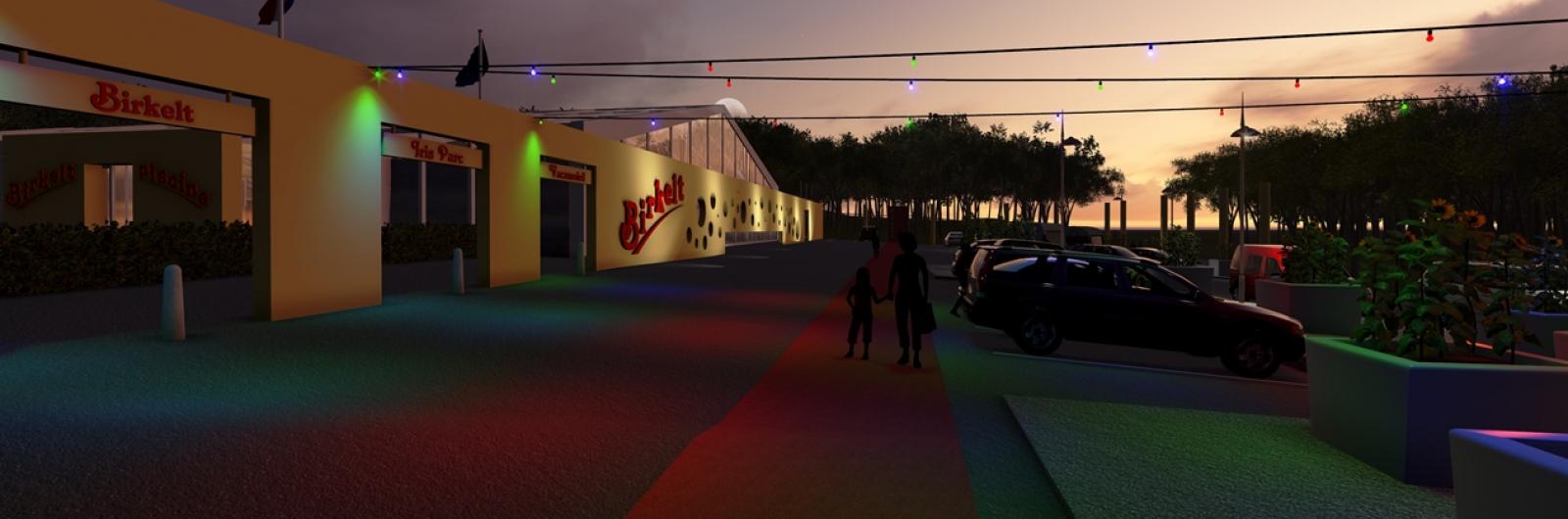parkeerplaats nacht