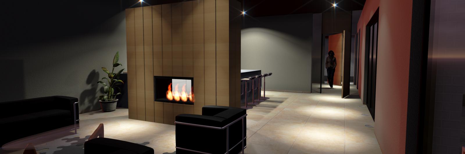 Interieur nacht