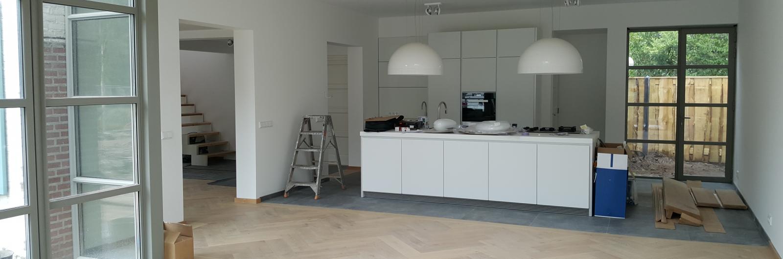 Interieur moderne uitbouw woonhuis Den Bosch 1