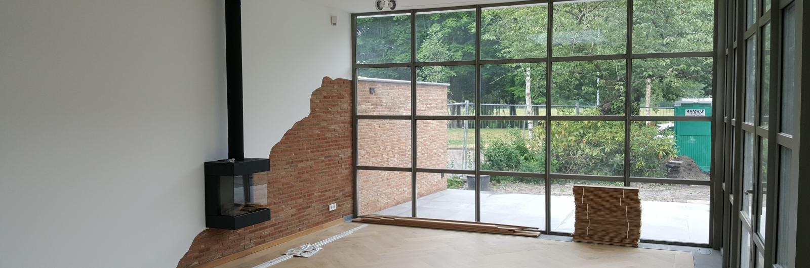 Interieur moderne uitbouw woonhuis Den Bosch